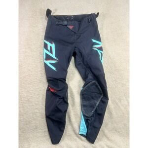 Fly Racing Kinetic Men's Motocross Pants Size 30 Black Blue Red MX Gear